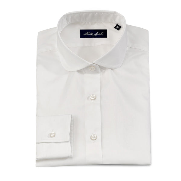 Ladies Mechanical Stretch Shirt White