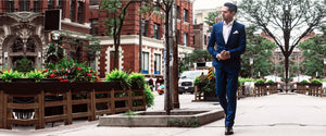 Man in Blue Business Suit Website Header Image